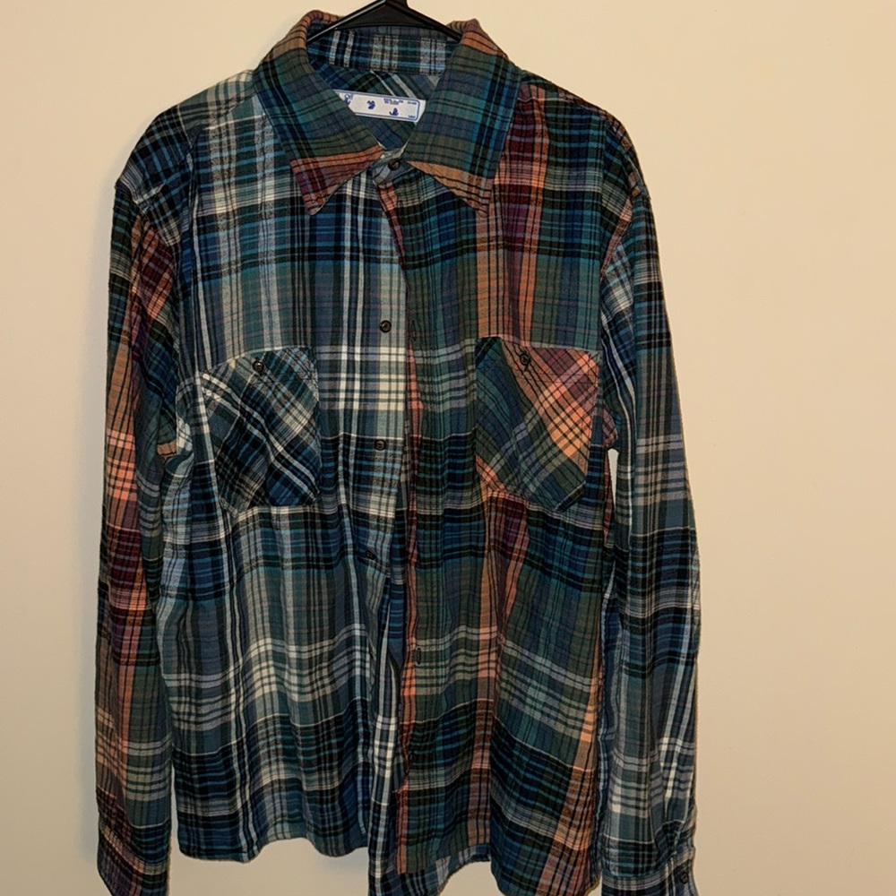 Men's Off-White Flannel